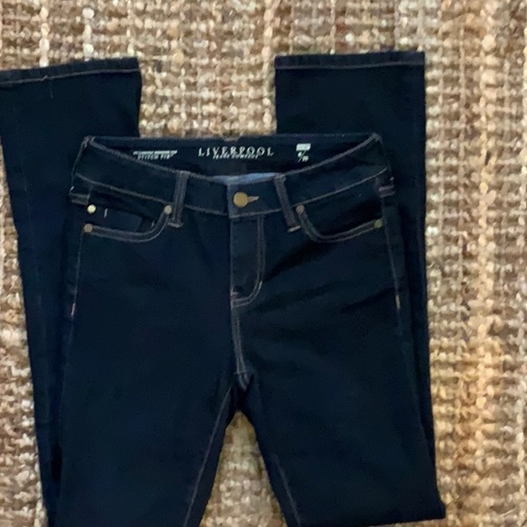 Liverpool Jeans Company Sz 0 Straight Leg Jeans - Picture 1 of 4